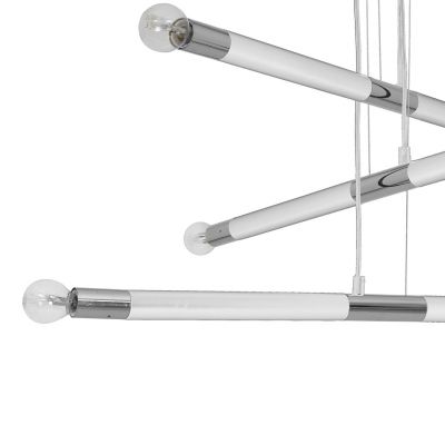 Milagro lampa wisząca Bastone 6xE14 biała/chrom MLP6568 (MLP6568)