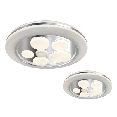 Milagro plafon LED Bubbles 48W 3600lm 3000K/6000K czarno/biały ML6195 (ML6195)