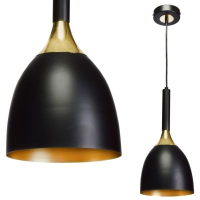 MILAGRO Lampa wisząca CLARK BLACK/GOLD 1xE27 (MLP6221)