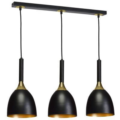 Milagro lampa wisząca Clark 3xE27 czarno/złota MLP6222 (MLP6222)