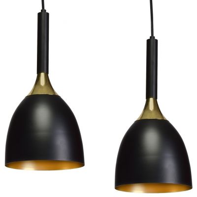 Milagro lampa wisząca Clark 3xE27 czarno/złota MLP6222 (MLP6222)
