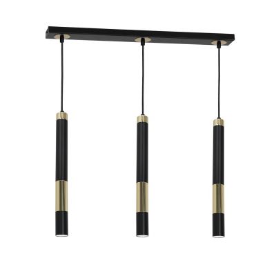 Milagro lampa wisząca Dallas 3xGU10 czarno/złota MLP6547 (MLP6547)