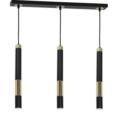Milagro lampa wisząca Dallas 3xGU10 czarno/złota MLP6547 (MLP6547)
