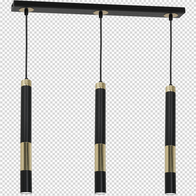 Milagro lampa wisząca Dallas 3xGU10 czarno/złota MLP6547 (MLP6547)