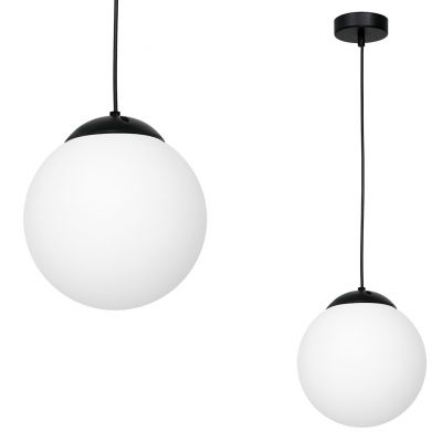Milagro lampa wisząca Lima E14 czarno/biała MLP6522 (MLP6522)