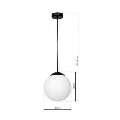 Milagro lampa wisząca Lima E14 czarno/biała MLP6522 (MLP6522)