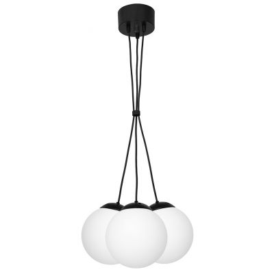 Milagro lampa wisząca Lima 3xE14 czarno/biała MLP6523 (MLP6523)