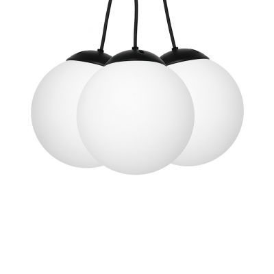 Milagro lampa wisząca Lima 3xE14 czarno/biała MLP6523 (MLP6523)