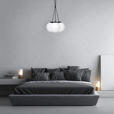 Milagro lampa wisząca Lima 3xE14 czarno/biała MLP6523 (MLP6523)