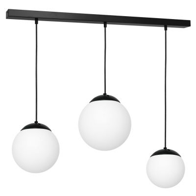 Milagro lampa wisząca Lima 3xE14 czarno/biała MLP6524 (MLP6524)