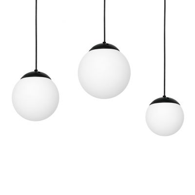 Milagro lampa wisząca Lima 3xE14 czarno/biała MLP6524 (MLP6524)