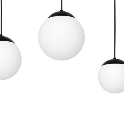 Milagro lampa wisząca Lima 3xE14 czarno/biała MLP6524 (MLP6524)