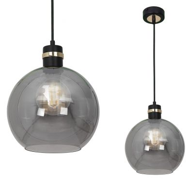 MILAGRO Lampa wisząca OMEGA BLACK/GOLD 1xE27 (MLP65300)