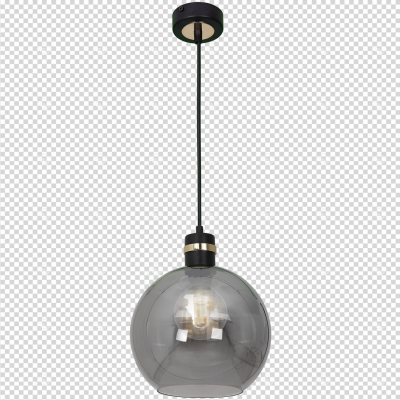 MILAGRO Lampa wisząca OMEGA BLACK/GOLD 1xE27 (MLP65300)