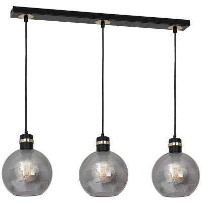 MILAGRO Lampa wisząca OMEGA BLACK/GOLD 3xE27 (MLP6531)