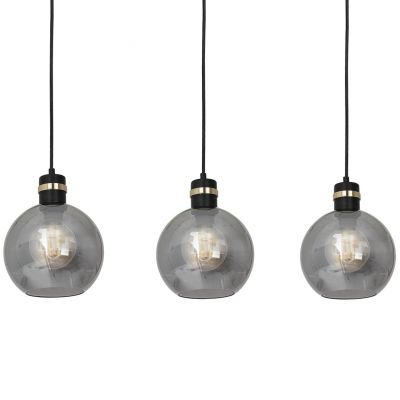 MILAGRO Lampa wisząca OMEGA BLACK/GOLD 3xE27 (MLP6531)