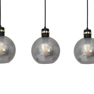MILAGRO Lampa wisząca OMEGA BLACK/GOLD 3xE27 (MLP6531)