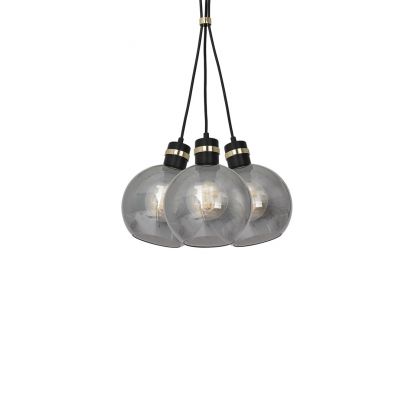 MILAGRO Lampa wisząca OMEGA BLACK/GOLD 3xE27 (MLP6532)