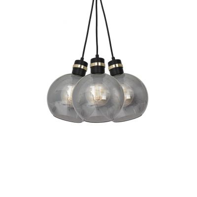 MILAGRO Lampa wisząca OMEGA BLACK/GOLD 3xE27 (MLP6532)