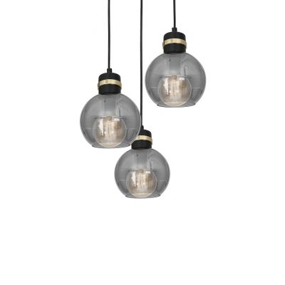 MILAGRO Lampa wisząca OMEGA BLACK/GOLD 3xE27 (MLP6533)
