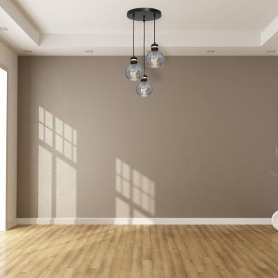 MILAGRO Lampa wisząca OMEGA BLACK/GOLD 3xE27 (MLP6533)