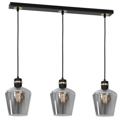 Milagro lampa wisząca Richmond 3xE27 czarno/złota MLP6539 (MLP6539)