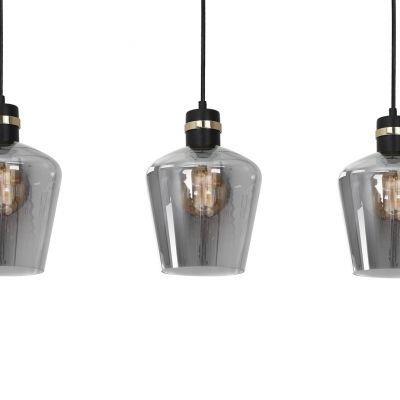 Milagro lampa wisząca Richmond 3xE27 czarno/złota MLP6539 (MLP6539)