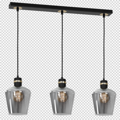 Milagro lampa wisząca Richmond 3xE27 czarno/złota MLP6539 (MLP6539)
