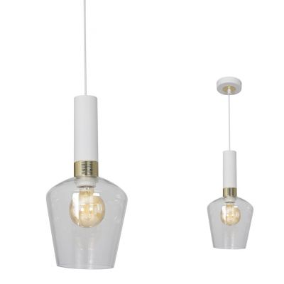 MILAGRO Lampa wisząca ROMA WHITE 1xE27 (MLP6487)
