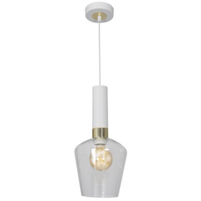 MILAGRO Lampa wisząca ROMA WHITE 1xE27 (MLP6487)