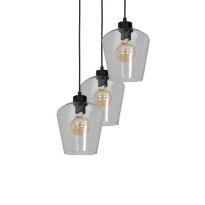 Milagro lampa wisząca Santiago Clear 3xE27 czarna MLP6611 (MLP6611)