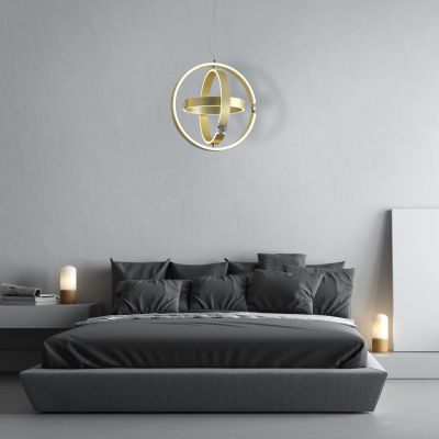 Milagro lampa wisząca LED Sirius 80W 4000lm 4000K złota ML6187 (ML6187)