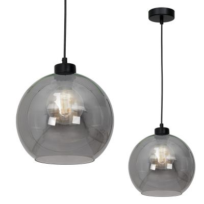 Milagro lampa wisząca Sofia Smoked E27 czarna MLP6577 (MLP6577)