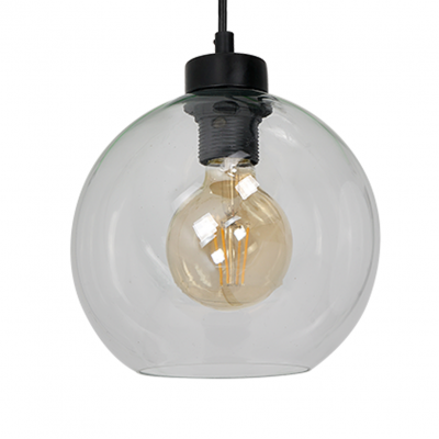 Milagro lampa wisząca Sofia Clear 3xE27 czarna MLP6579 (MLP6579)