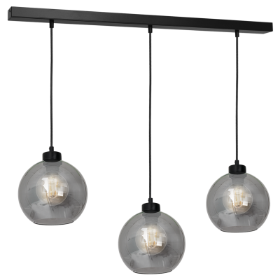 Milagro lampa wisząca Sofia Smoked 3xE27 czarna MLP65800 (MLP65800)