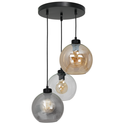 Milagro lampa wisząca Sofia Mix 3xE27 czarny MLP6585 (MLP6585)