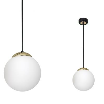 MILAGRO Lampa wisząca SPARTA BLACK / GOLD 1xE27 (MLP6495)