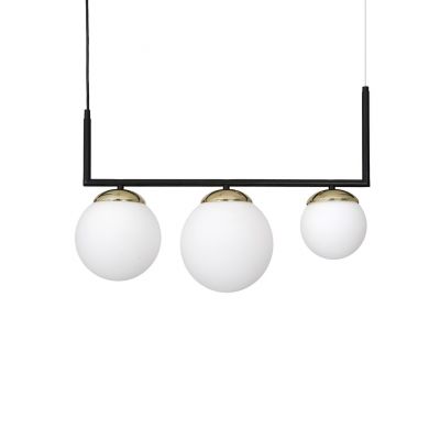 MILAGRO Lampa wisząca SPARTA BLACK / GOLD 3xE14 (MLP6498)