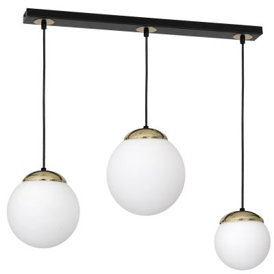 MILAGRO Lampa wisząca SPARTA BLACK / GOLD 3xE14 (MLP6500)