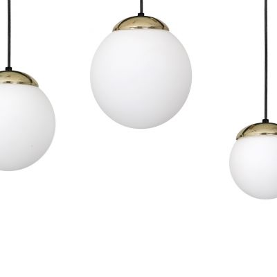 MILAGRO Lampa wisząca SPARTA BLACK / GOLD 3xE14 (MLP6500)