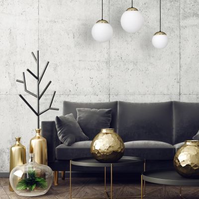 MILAGRO Lampa wisząca SPARTA BLACK / GOLD 3xE14 (MLP6500)