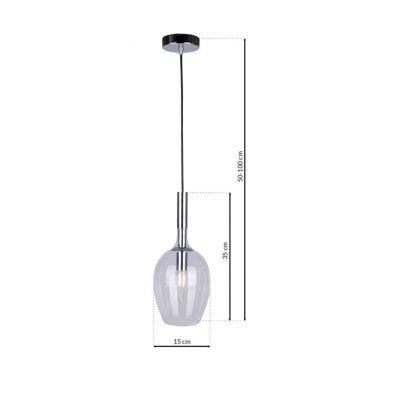 Milagro lampa wisząca Tango Clear E14 chrom ML6163 (ML6163)