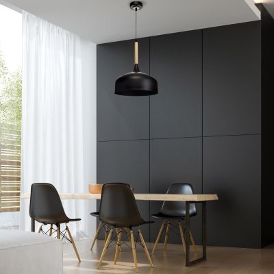 MILAGRO Lampa wisząca TAYLOR BLACK 1xE27 60W (MLP6218)