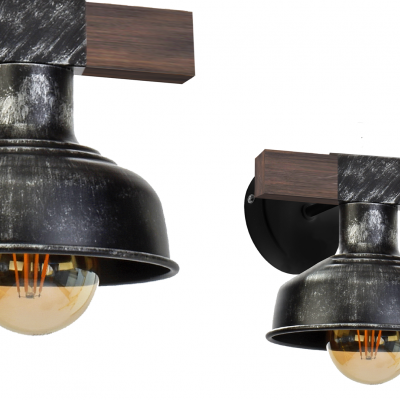 Milagro kinkiet Faro E27 czarny MLP6241 (MLP6241)