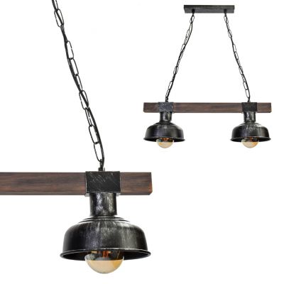 Milagro lampa wisząca Faro 2xE27 czarna MLP6242 (MLP6242)
