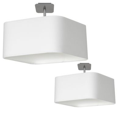 Milagro lampa wisząca Napoli E27 biały/chrom ML6361 (ML6361)