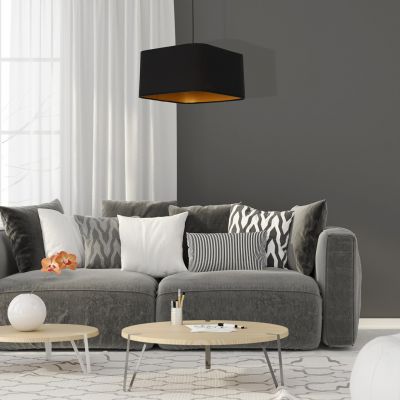 Milagro lampa wisząca Napoli E27 czarno/złota ML6368 (ML6368)