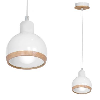 Milagro lampa wisząca Oval E27 biała MLP7043 (MLP7043)