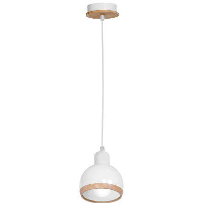 Milagro lampa wisząca Oval E27 biała MLP7043 (MLP7043)