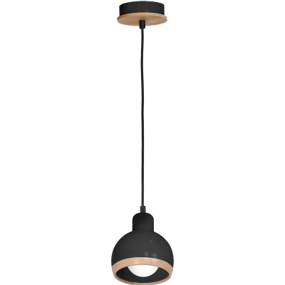 Milagro lampa wisząca Oval E27 czarna MLP7045 (MLP7045)
